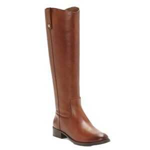 Inc Womens Brown Round Toe Zip-up Leather Boots 9M NWOB
